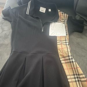 Girls Burberry dress and tights